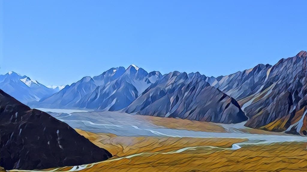 Braided river illustration